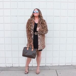 NEW Leopard Faux Fur Coat